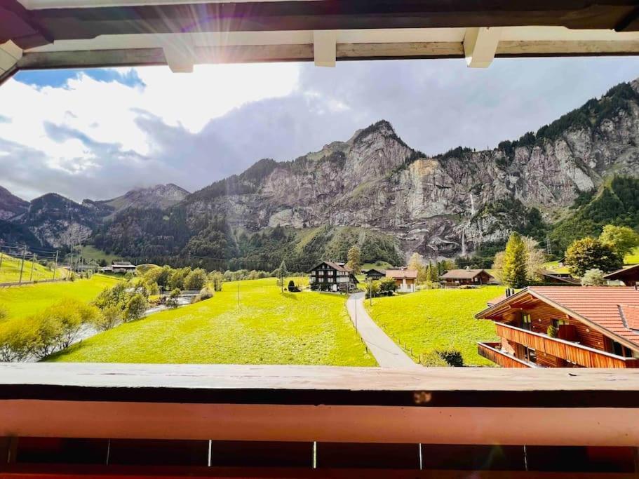 Waterfall View Kandersteg Exterior foto